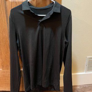Lululemon long sleeve black polo - size M